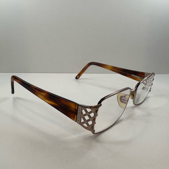 FRAMES ONLY- Versace MOD 1160 1052 Tortoise Rectangular Eyeglasses 53•16•130 - Picture 3 of 14
